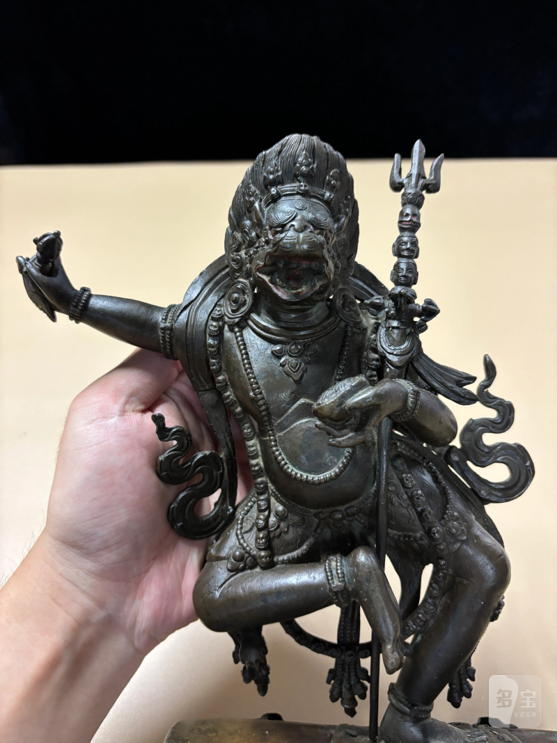 清 铜狮面空行母 - 图2